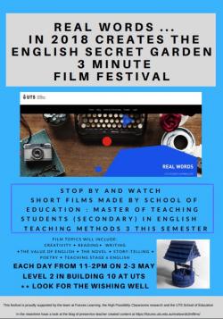 Poster about Real Words Film Festival