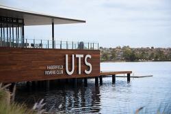 UTS Haberfield Rowing Club overlooking Iron Cove