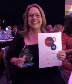 Nicole Heneka at the Oceanic Palliative Care Conference 2019 Gala Dinner