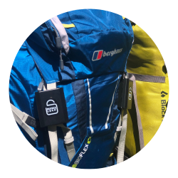 Buckle locks on backpacks