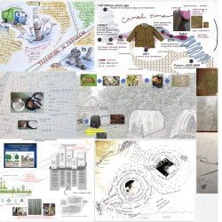 Collage with drawings and cuttings