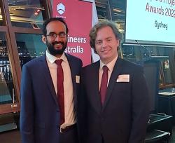 UTS graduate Michael Bourke and Dr Kasun Wijayaratna