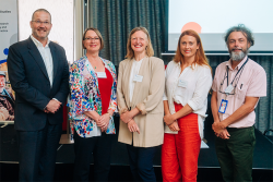 Professor David Currow, Belinda Fazekas, Professor Jennifer Philip, Dr Hannah Wardill and Dr Tim Luckett