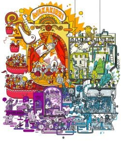 A poster for the Wakakirri high school music festival.