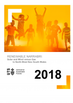 Cover of ISF's 100% Renewables for Narrabri report