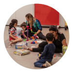 The little E'ship', pop-up child-minding, thanks to the Centre for Social Justice & Inclusion.