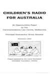 Children’s Radio for Australia, An Opportunities Paper