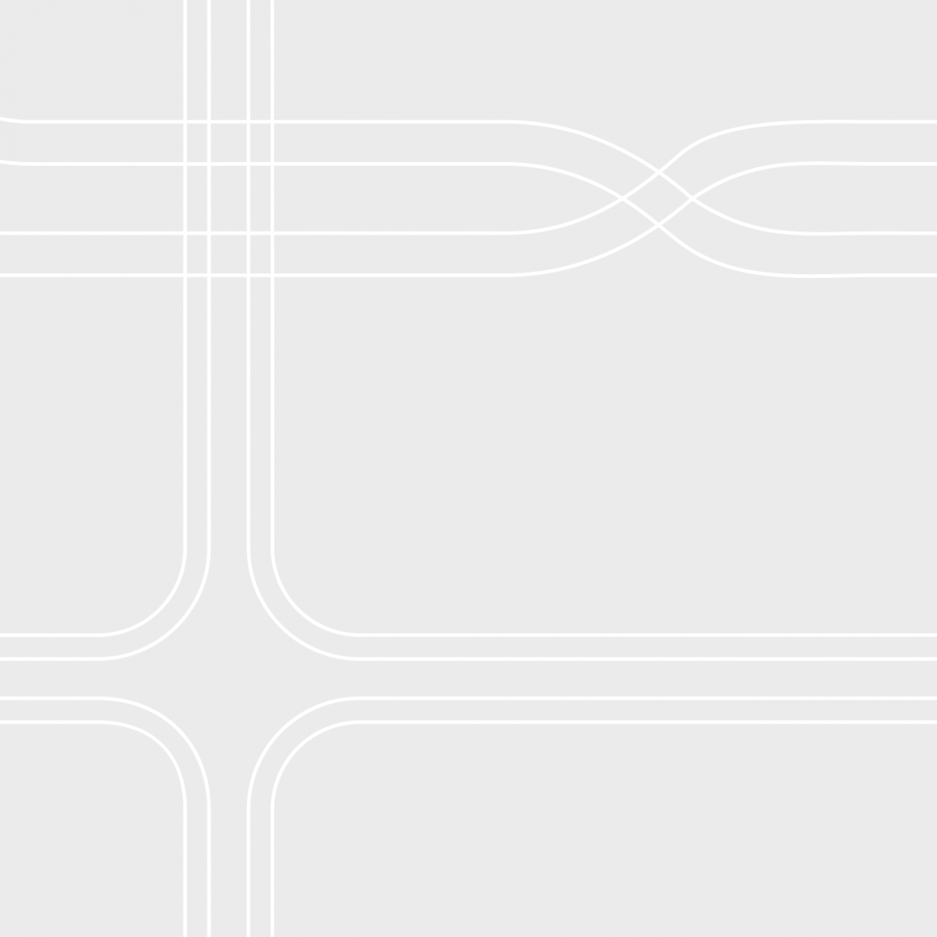 Light grey background with fine white lines crossing in a T shape