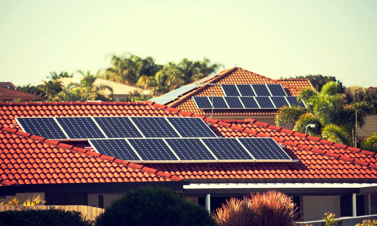 An image depicting rooftop solar panels.