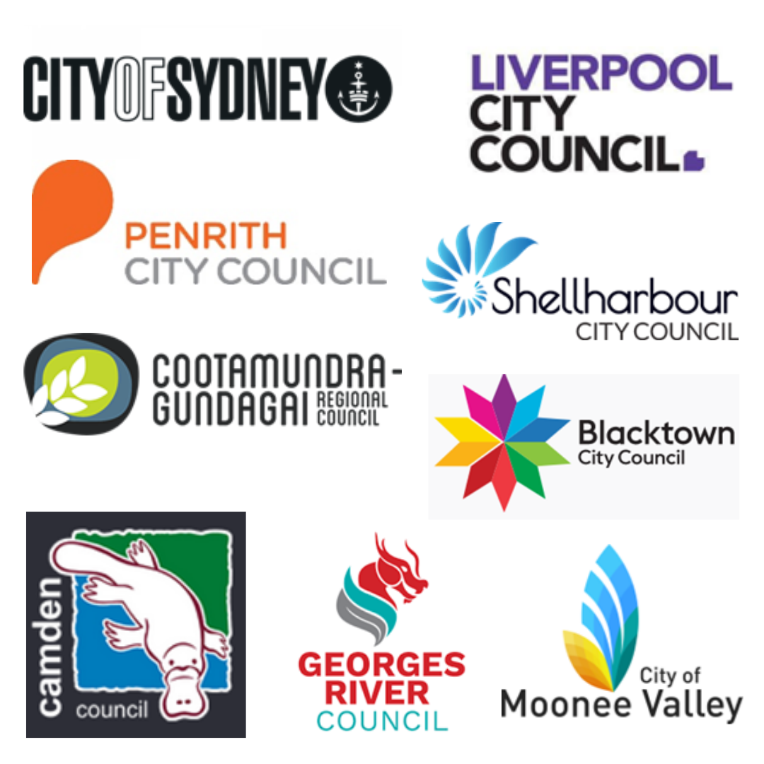 Logos from different local government organisations