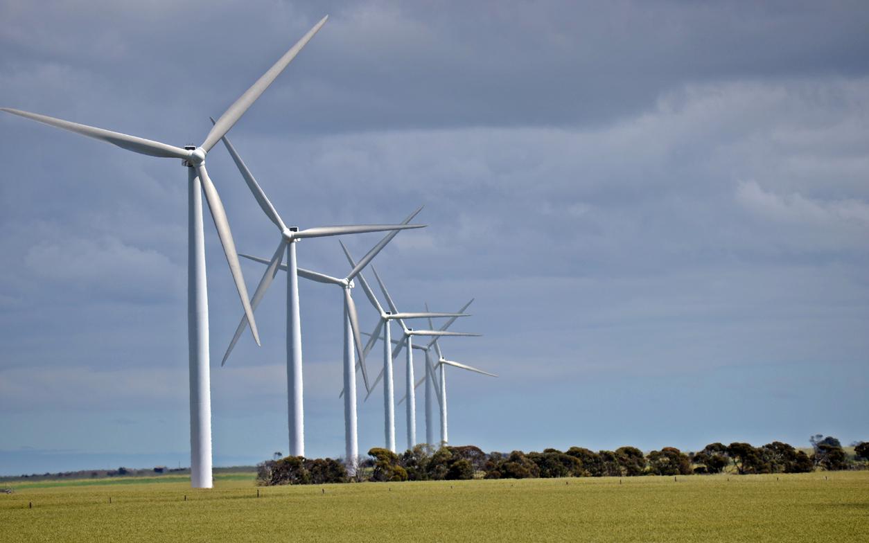 Wattle Point Wind Farm is a wind farm near Edithburgh on the Yorke Peninsula in South Australia, which has been operating since April 2005. When it was officially opened in June of that year it was Australia's largest wind farm at 91 megawatts.