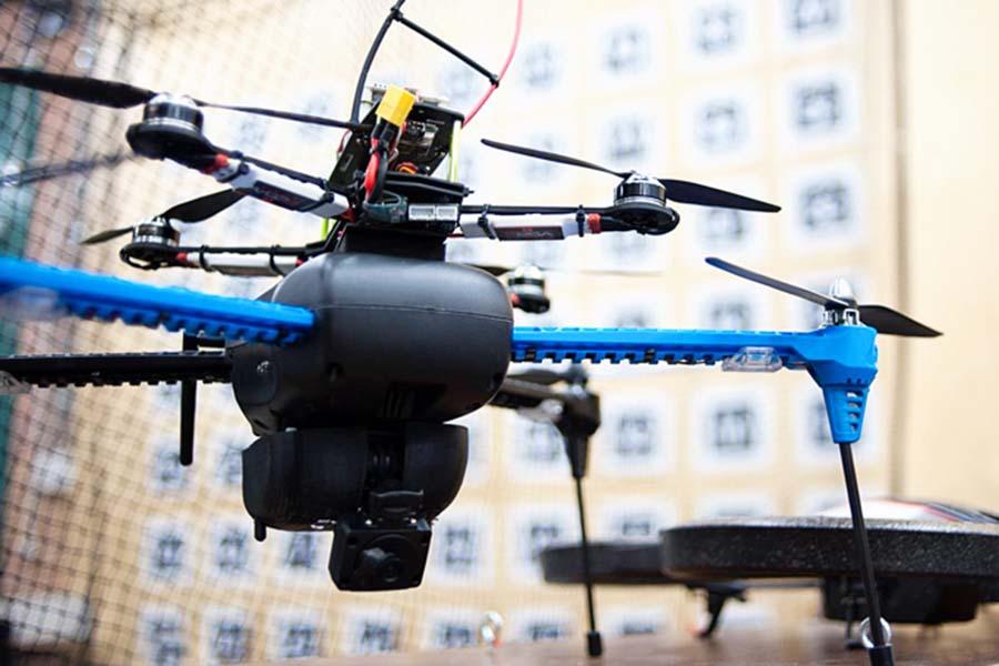 Dinuka Abeywardena’s drone navigates by using a camera, rather than GPS. Photo: Andrew To
