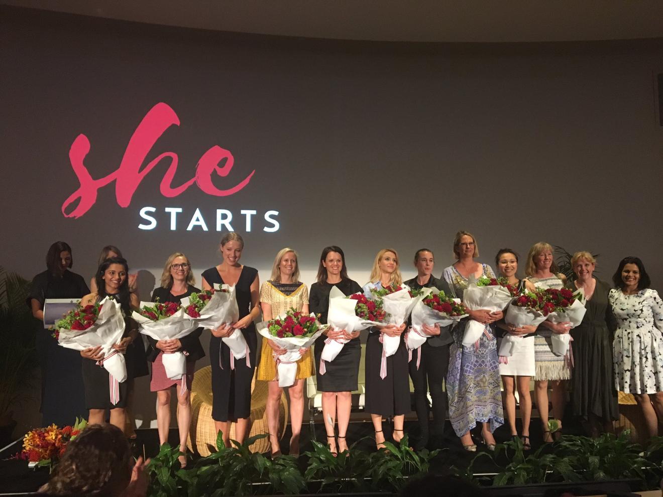 The finalists at She Starts 2016