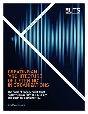 Cover of the research report Creating an Architecture of Listening in Organizations