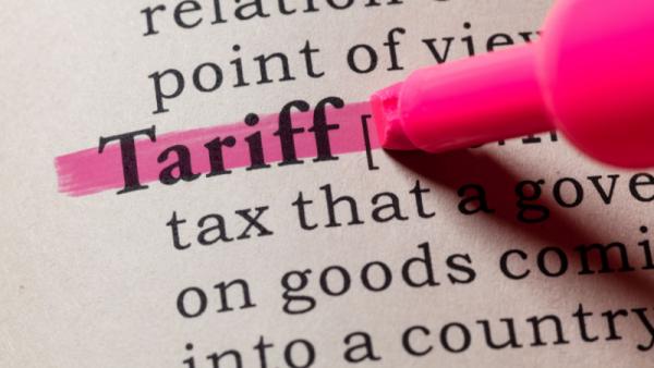 Dictionary definition of the word tariff