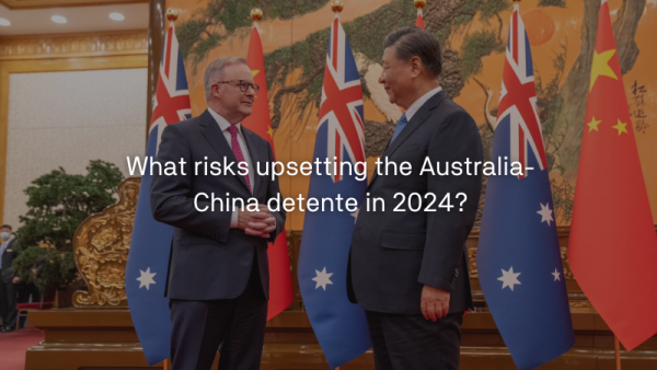 What risks upsetting the Australia-China detente in 2024