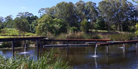 Recycled water at Sydney Park
