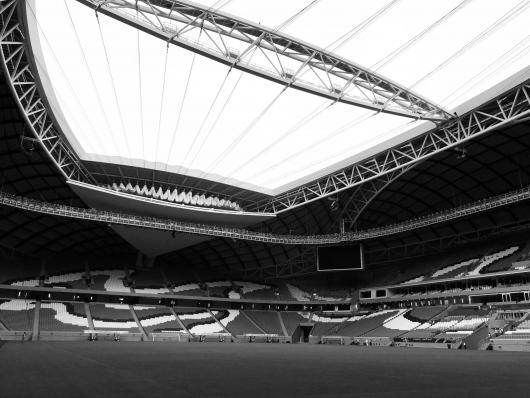 Interior view of the Al Wakrah Qatar World Cup Stadium
