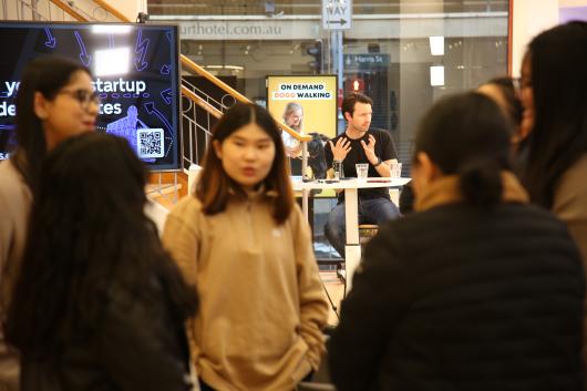 Audiences have been gathering at UTS Startups @ Central on the corner of Harris St and Broadway in Ultimo, to be inspired by entrepreneurs sharing their stories as part of a weekly livestream series. Image credit - Aaron Ngan 