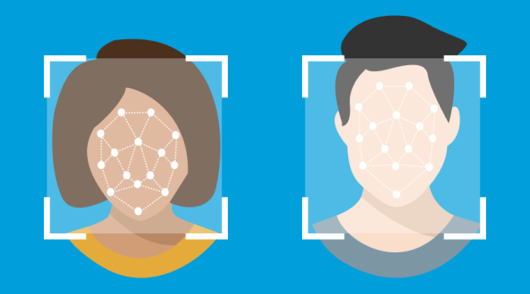 Facial recognition animated