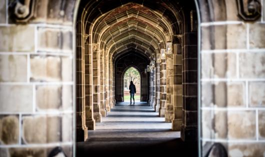 Sandstone university archway