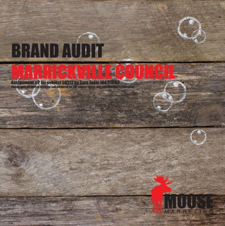Marrickville Brand Audit presentation cover shot