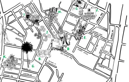 Map of green square