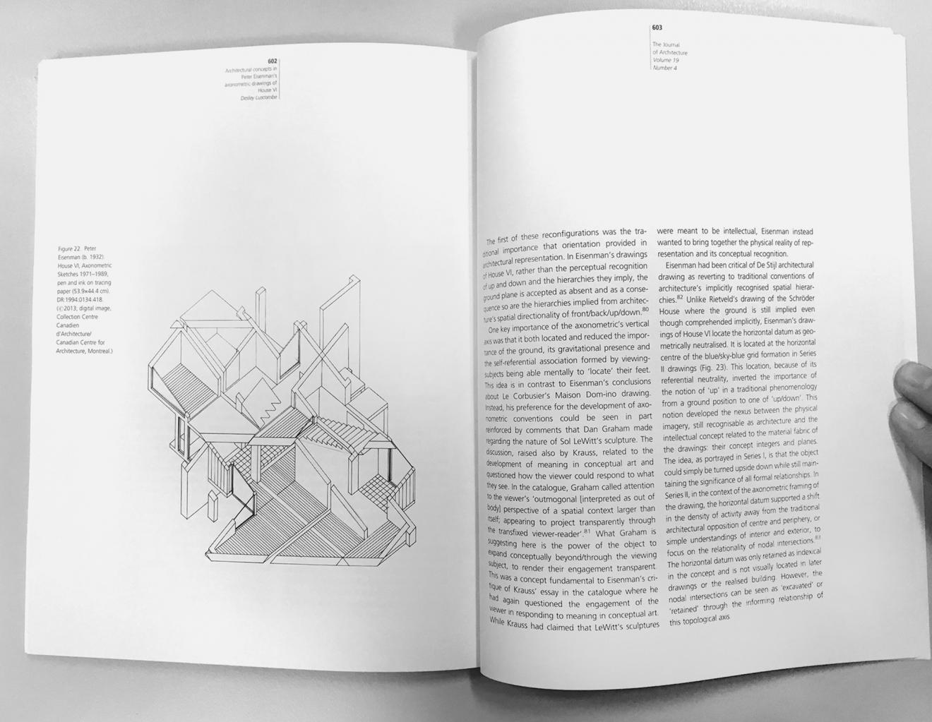 DAB Staff Project: Architectural Concepts In Peter Eisenmans Axonometric Drawings Of House VI, by Desley Luscombe