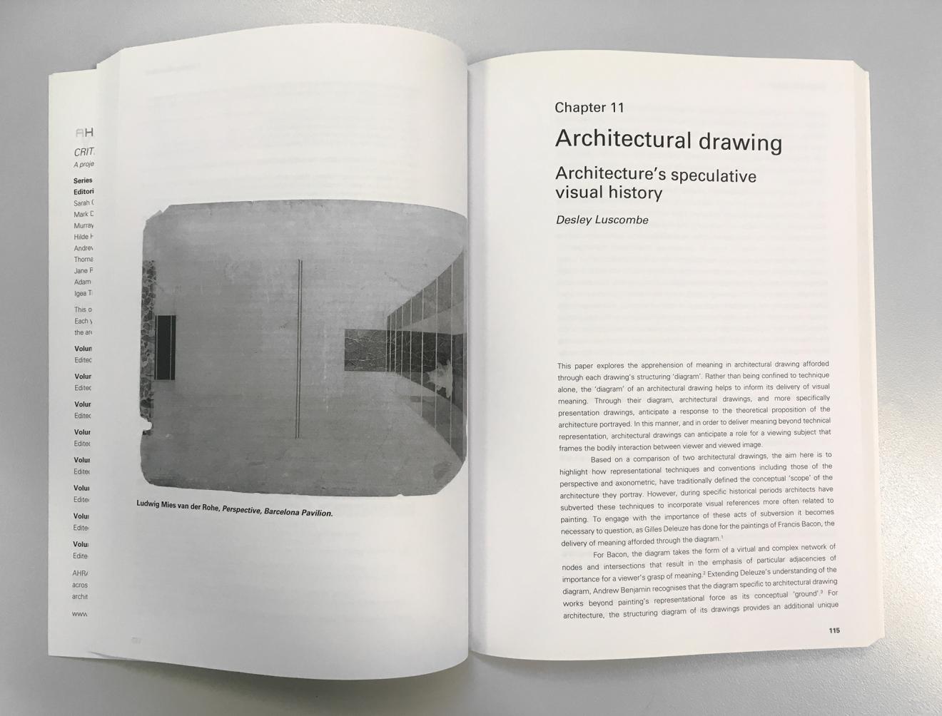 DAB Staff Project: Architectural Drawing: Architecture's Speculative History, by Desley Luscombe