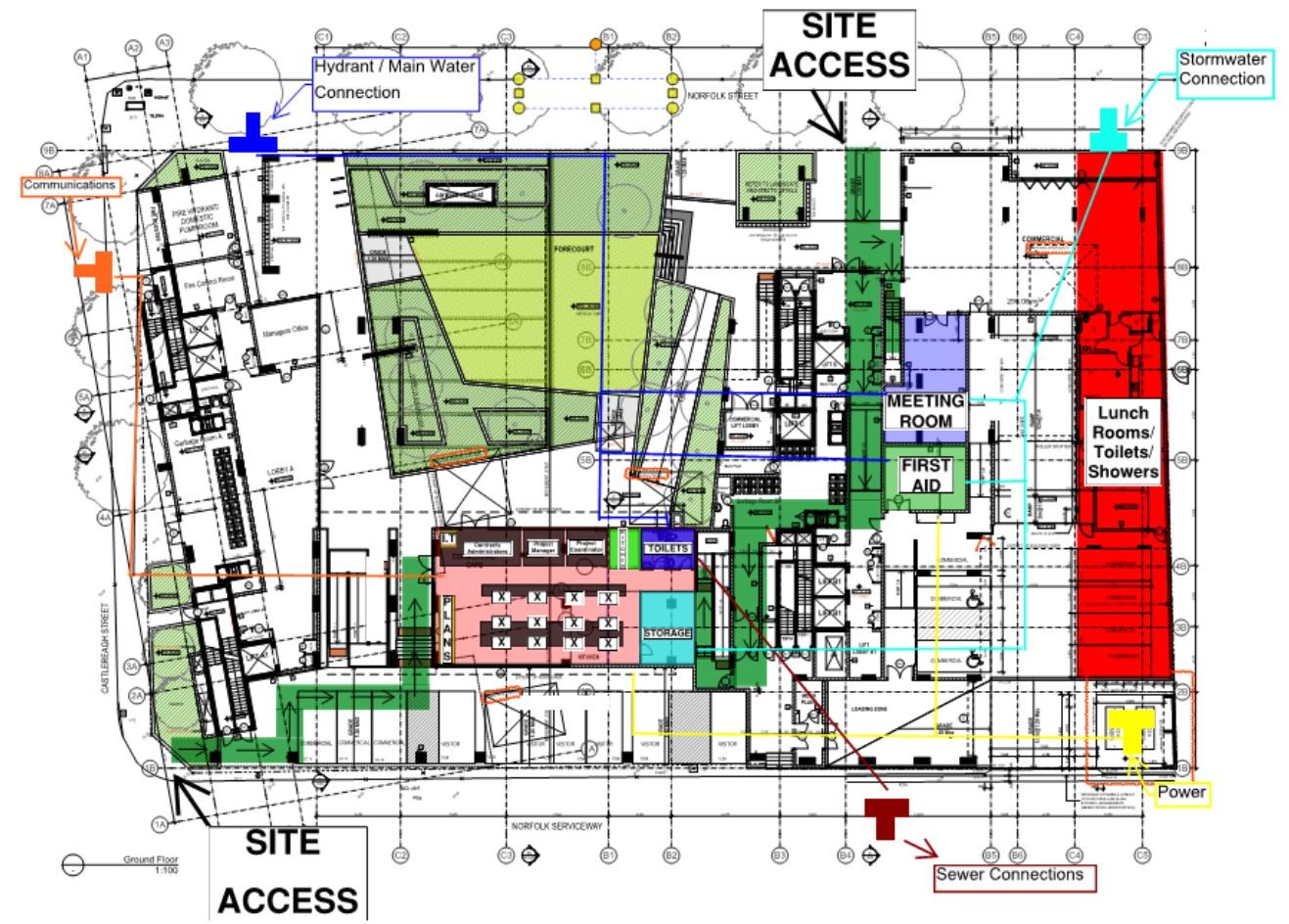 DAB Student Project: Site Establishment Plan for a Construction Project, by Alireza Fini
