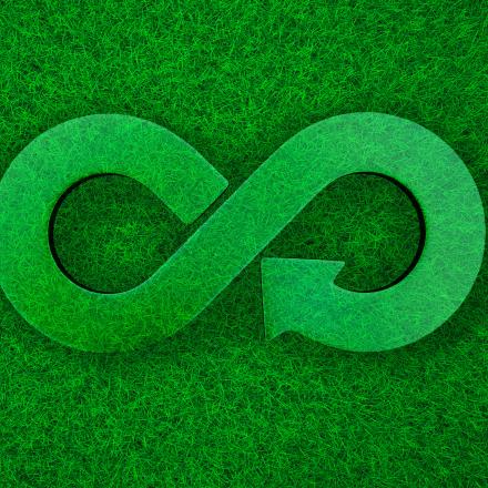 Green circular economy representation