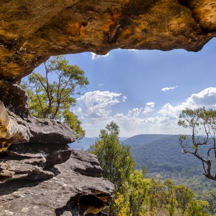 Cave in bushland around Sydney, Australia