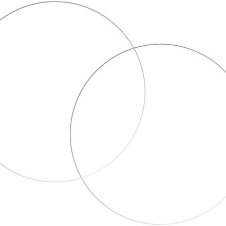 Two concentric grey circles on white background