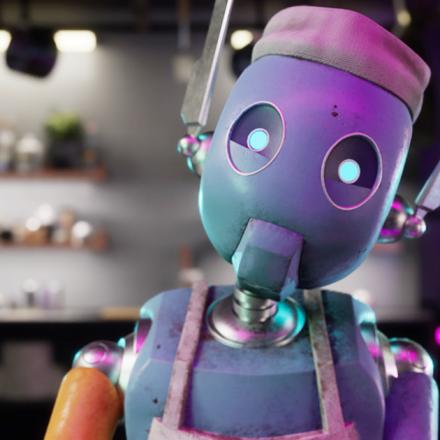 Robot from the Robo Ramen animated film