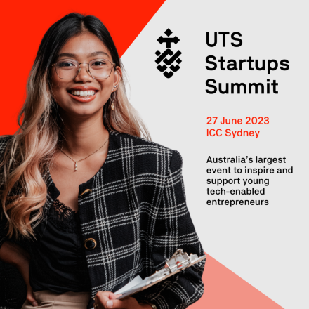UTS Startups Summit 27 June 2023 Woman smiling