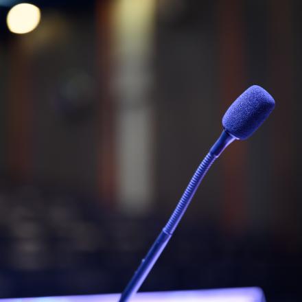 Microphone at an event