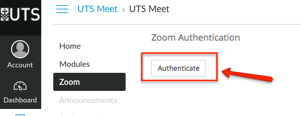 zoom canvas meeting authenticate