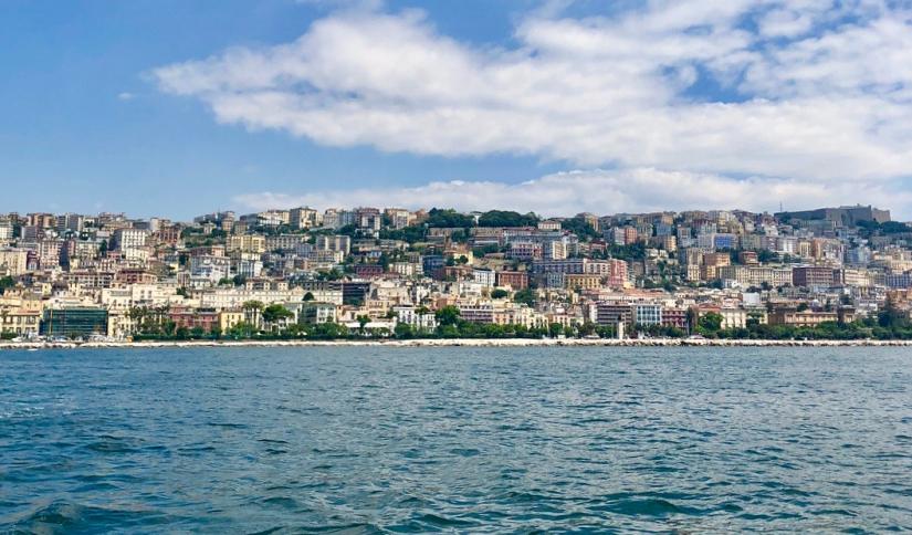 Photo of a seaside Italian town