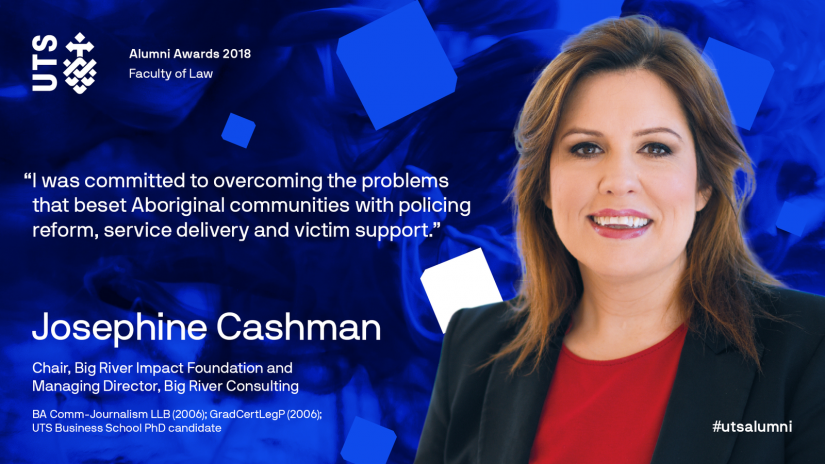 Josephine Cashman, 2018 winner of Alumni Excellence Award (Law)