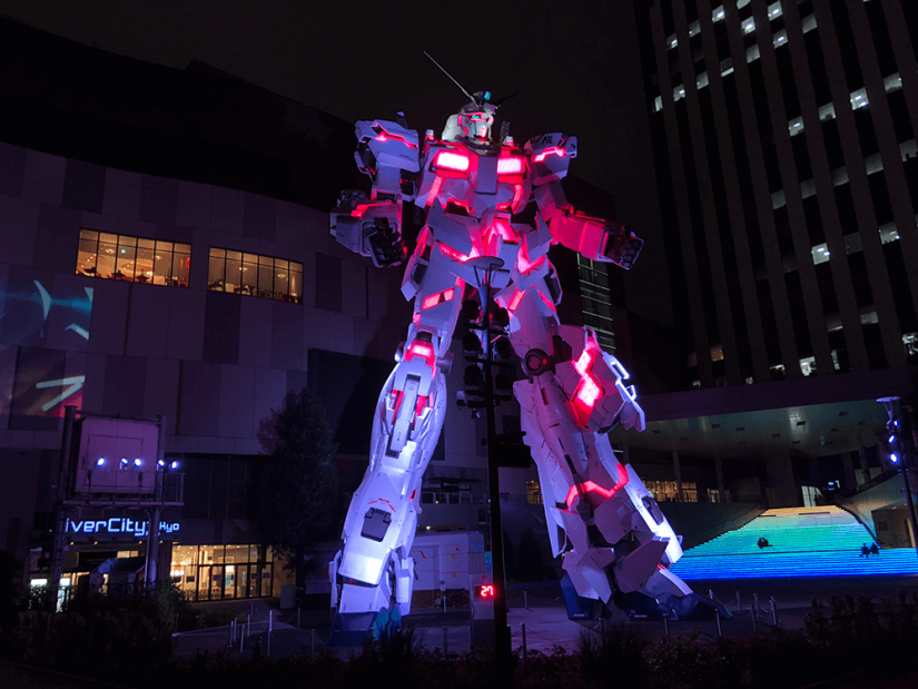 FASS Japan ICS study tour gigantic Gundam robot in Japan