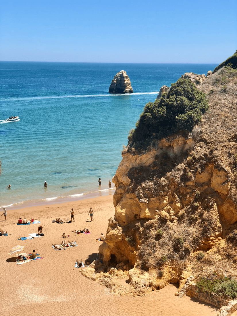 FASS Spain ICS study tour beach on the Spanish coast on a sunny day