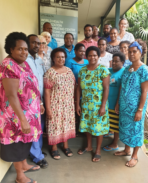 A group of nurses in Vanuatu.