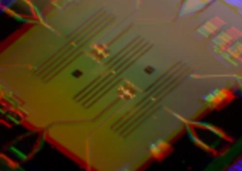 superconducting quantum circuit out of focus to represent noise