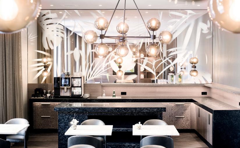 Interior design by Rive Roshan of the Hyatt Spinoza VIP Lounge