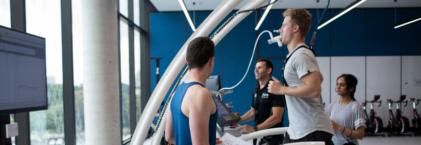 UTS v02 testing in exercise physiology research lab