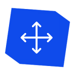 Icon with 4 arrows pointing in different directions