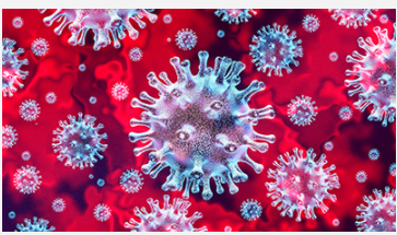 Microscopic view of corona virus