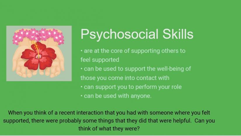 Banner for basic psychosocial skills article