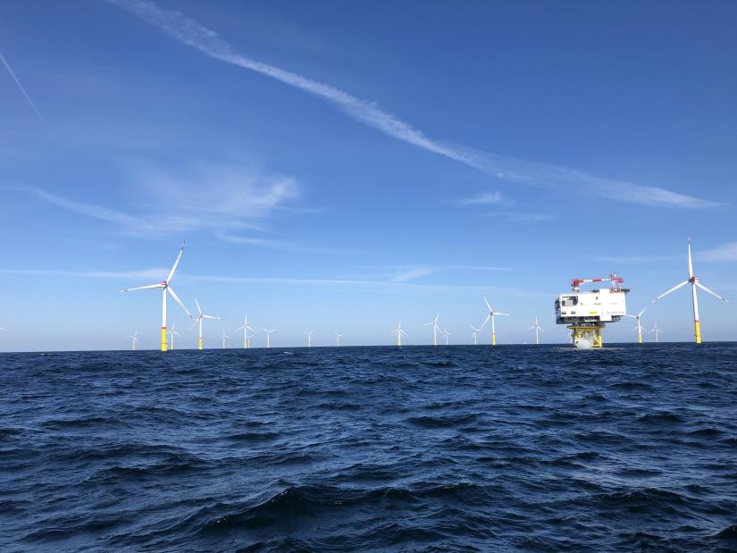 Offshore wind turbines in the North Sea