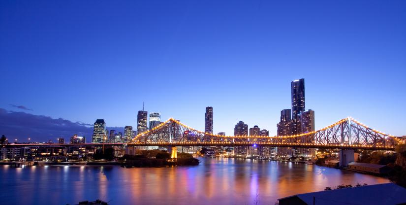 Night view of Brisbane City